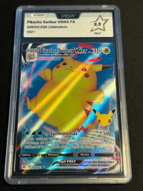 PIKACHU SURFEUR VMAX 009/025 Carte Pokemon Celebrations Eb07.5 Near