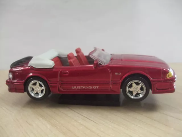 1989 Ford Mustang GT 5.0 Convertible in Red Diecast Foxbody scale 1:43 by NewRay 2