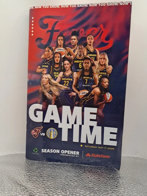 2025 INDIANA FEVER Season Opener Program Indiana Fever vs Chicago Sky Indiana Fever Vs Chicago Sky 2025