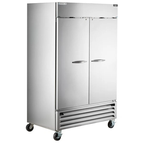 Beverage-Air 52 Stainless Steel Solid Door Reach-In Refrigerator