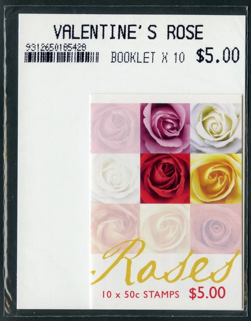 AUSTRALIA 2006 Greetings Valentine's Day Roses Stamp Booklet 10x50c SG SB197 MNH