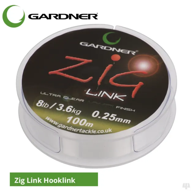 Gardner Tackle Zig Link Hooklink - Carp Coarse Floater Surface Rig Fishing Line