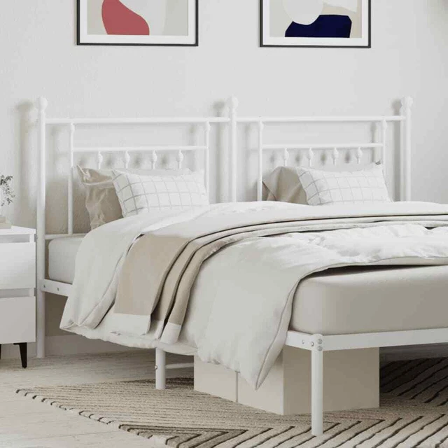 Vidaxl Testiera in Metallo Bianco 160 cm
