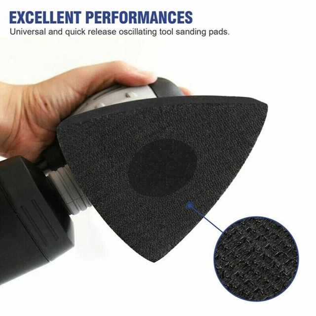 Scie à gondeuse oscillante Outil multi Lame Pad Tampon de ponçage triangulaire