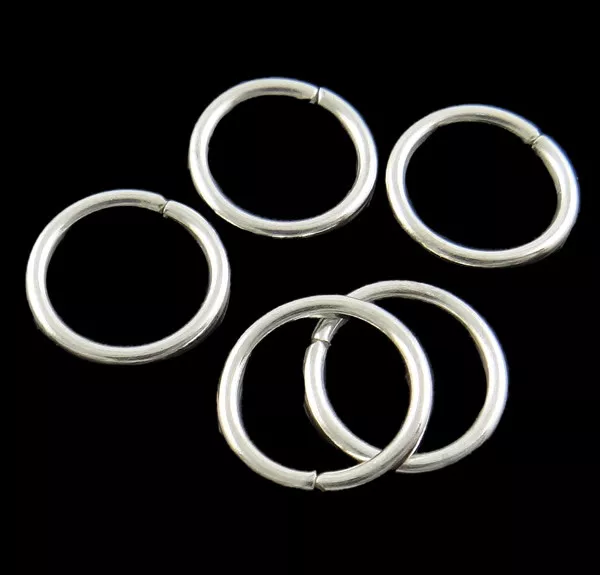 ❤ Silver Plated JUMP RINGS Choose 3mm 4mm 5mm 6mm 7mm 8mm 10mm Make Jewellery ❤