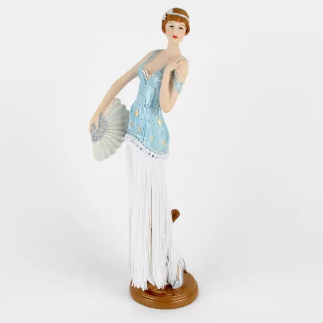 Art Deco 1920s Gatsby Girls Charleston Lady Figurine Ornament 33cm Boxed Lillian