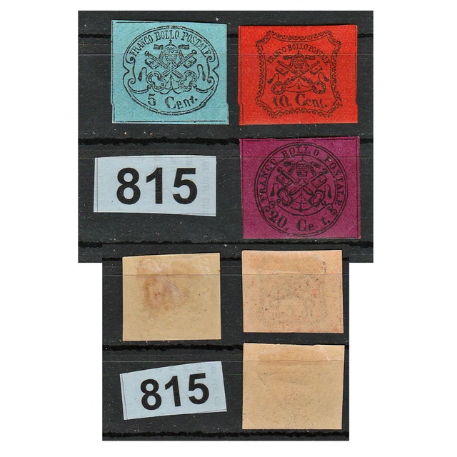 0815 Italie Eglise N+ Mh 3 Timbres N°14-15-16 Non Garantis - Voir Note-Cote 165€