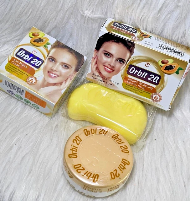 Crème Et Savon Visage ORBI 20 à La Papaye & Avocat - Éclaircissant, Anti-imperfections, Neuf !