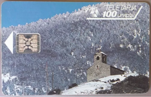 TELECARTE PHONECARD ANDORRE - STA - AND11  CHAPELLE d'ANYOS - SC4 - 100U - EC