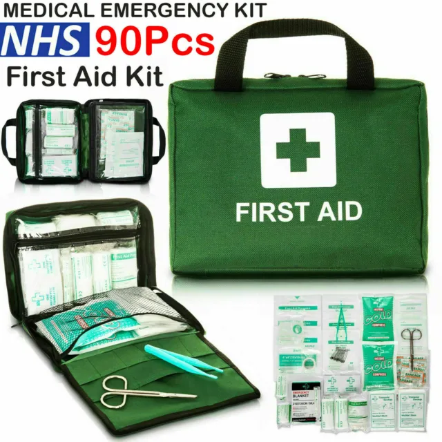 90 Stück Erste Hilfe-Kit Tasche Medizinisches Notfallset Reise Nach Hause Auto Taxi Arbeitsplatz