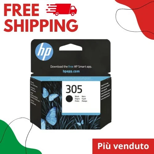 ✅ Cartuccia HP 305 Nero Originale Deskjet 2300 2700 4100 6000 6400 Black✅