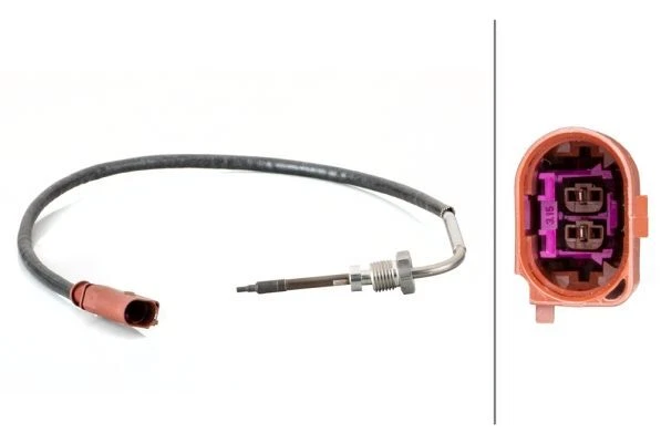 Hella 6pt014495-061 sensore temperatura gas di scarico per Skoda VW Ibiza IV + ST + 10->