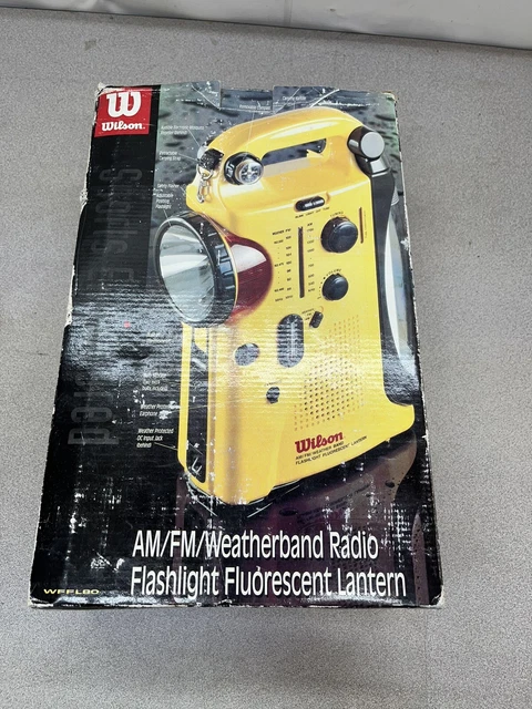 Radio De Lampe De Poche Météo D'Urgence,Am-Fm Wb (Noaa) Lampe De Poche