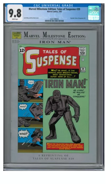 Marvel Milestone Edition Tales of Suspense #39 (1993) 1st Iron Man CGC 9.8 AW741
