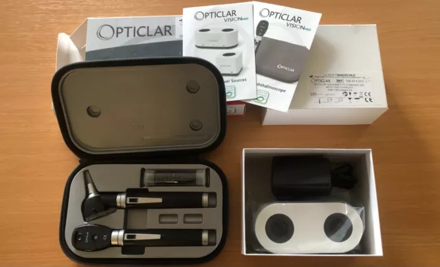 Opticlar Visionmed P2 Led Diagnose Kombiniertes Set Mit Zwei Ladegeräten + 2 Griffen 3