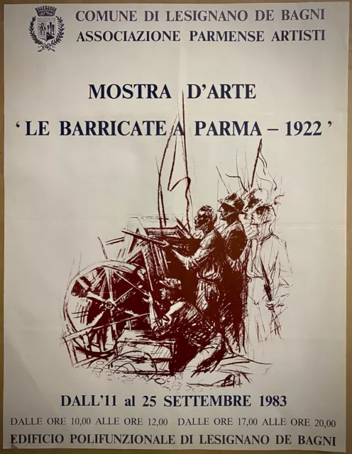 Die Barricate A Parma-Poster Original- Lesignano De Bäder (Pr) -1983-