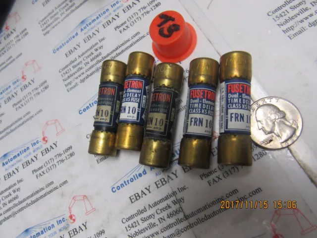 Buss/Bussmann Cooper FRN10 Fuse/Fuses Time Delay Lot of 5