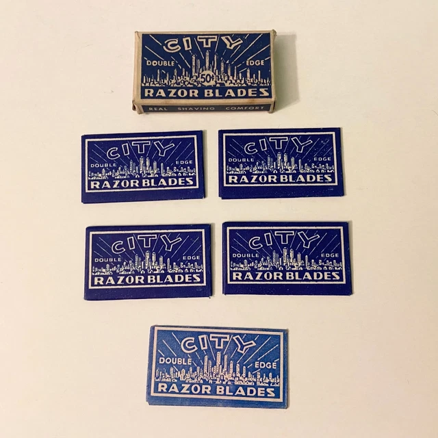 VINTAGE CITY RAZOR Blades Double Edge USA Lot of 5 $20.98 - PicClick CA