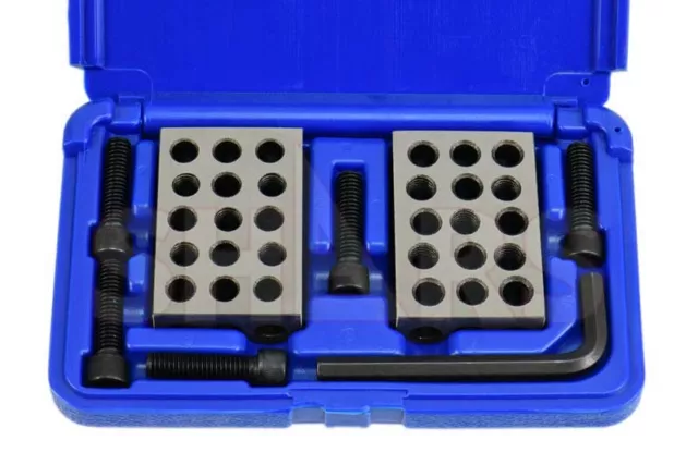 Shars Matched Pairs Ultra Precision 1-2-3 123 Block Set 23 Holes 0.0001" New P