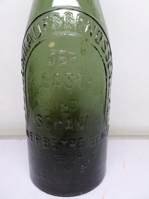alte grüne 0,5 L Bierflasche Grosseinkaufsgenossenschaft Salzburg