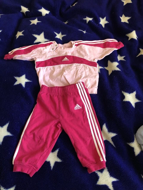 Baby girl adidas tracksuit size 6-9 months