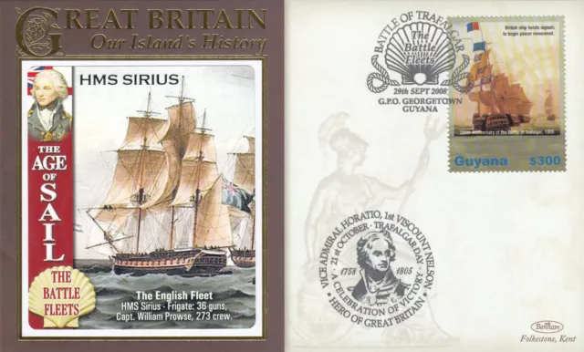 (134054) Battle of Trafalgar Guyana Benham Cover 2008