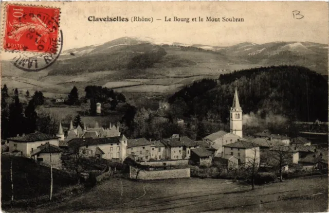CPA CLAVEISOLLES Le Bourg et le Mont Soubran (443741)