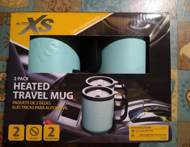 Auto XS Heated Travel Mug 2 Pack