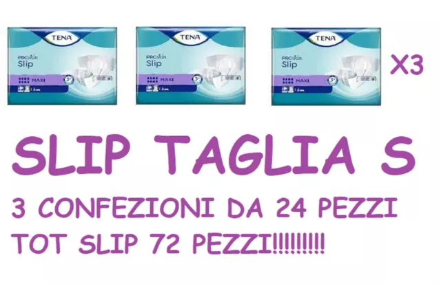 Tena Proskin Slip Maxi Taglia S Offerta 3 Confezioni Da 24 Slip Totale Pezzi 72