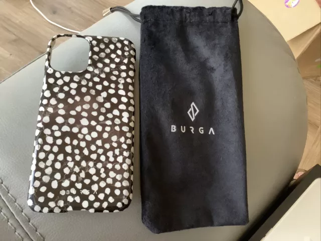 Burga IPhone 11Pro Case, Black/White Marble