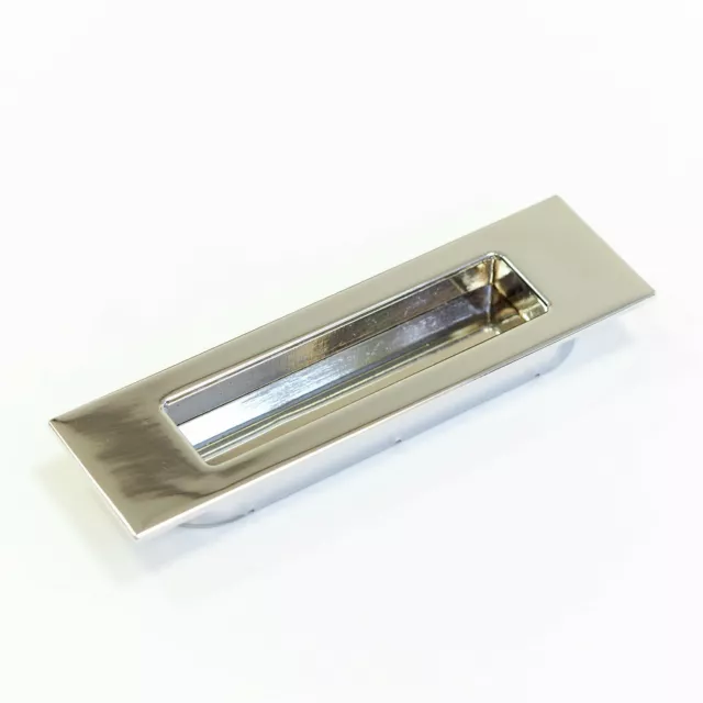 Chrome Kitchen Cupboard Handle Inset Recessed Cabinet Door Drawer Pull Furniture