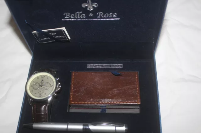 Bella and rose watch and pen set cheap