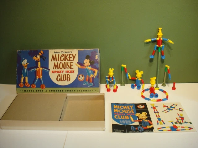 Vintage 1955 Walt Disney's Mickey Mouse Krazy Ikes Club by Whitman - Building