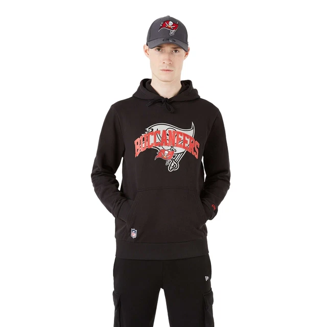 New Era - NFL Tampa Bay Buccaneers Team Ombra Po: Felpa con Cappuccio - Nero