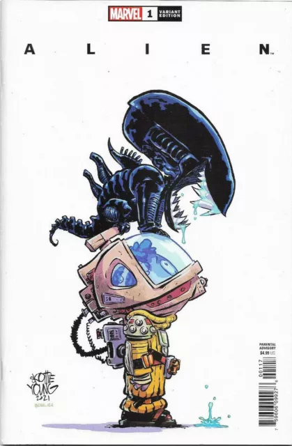 Alien #1 (Skottie Young Variant)(2022) Comic Book ~ Marvel Comics