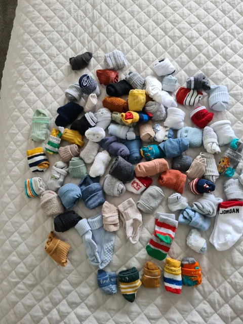 Pacchetto Calzini Bambino Grande 81 Paia 0 - 6 Mesi Next Zara Jordans H&M