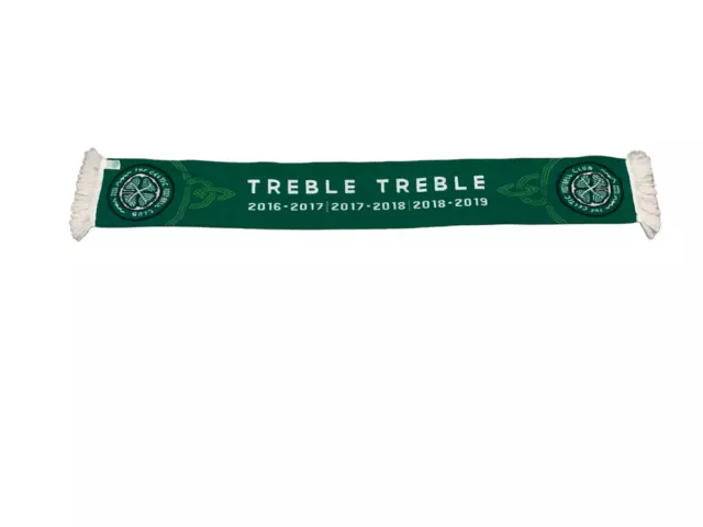 Celtic Football Scarf - Treble Treble Winners