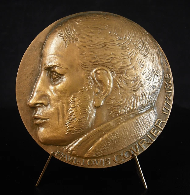 Medal Paul Louis Courier Of Mother Pamphlets Political Writer Murdered
