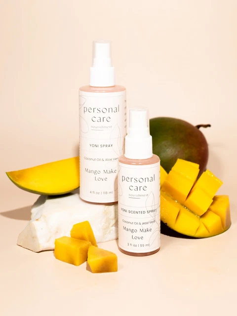 Desodorante en aerosol Mango Make Love YONI - perfumado y comestible