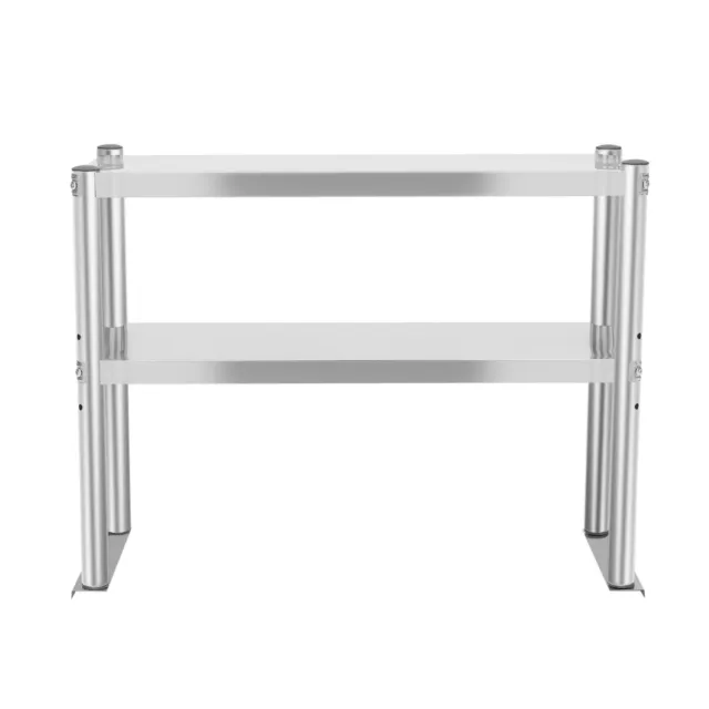 Double Overshelf Adjustable Storage Shelf Free Standing 201 Stainless 12x30" New