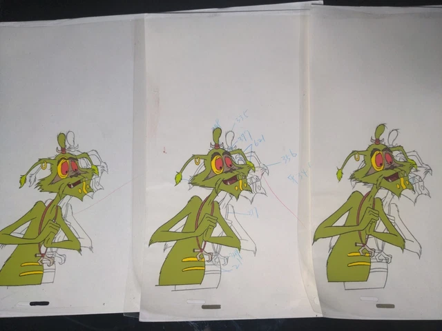 EWOKS animation cels BACKGROUND production art  Star Wars Action Figures  I8