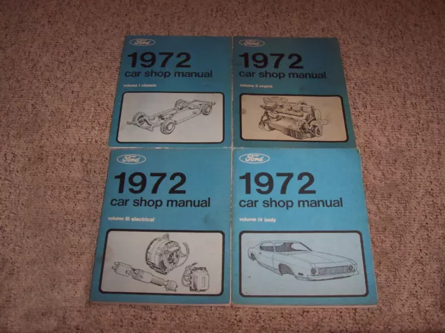 1972 Lincoln Continental Mark IV 4 Factory Shop Service Repair Manual 7.5L V8