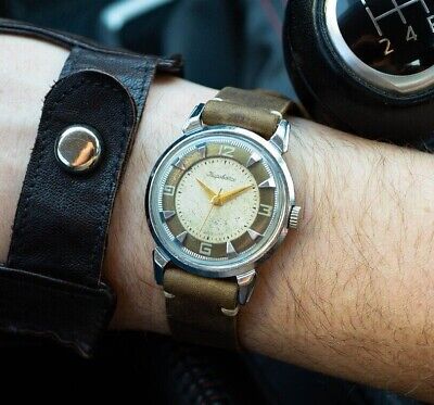 Soviet watch, vintage watch, "Kirovskie'' 1950s, made in USSR 1 MChZ. brown ring