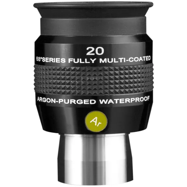 20mm Explore Scientific 1.25" 68 degrees Series Waterproof Eyepiece Argon Purged