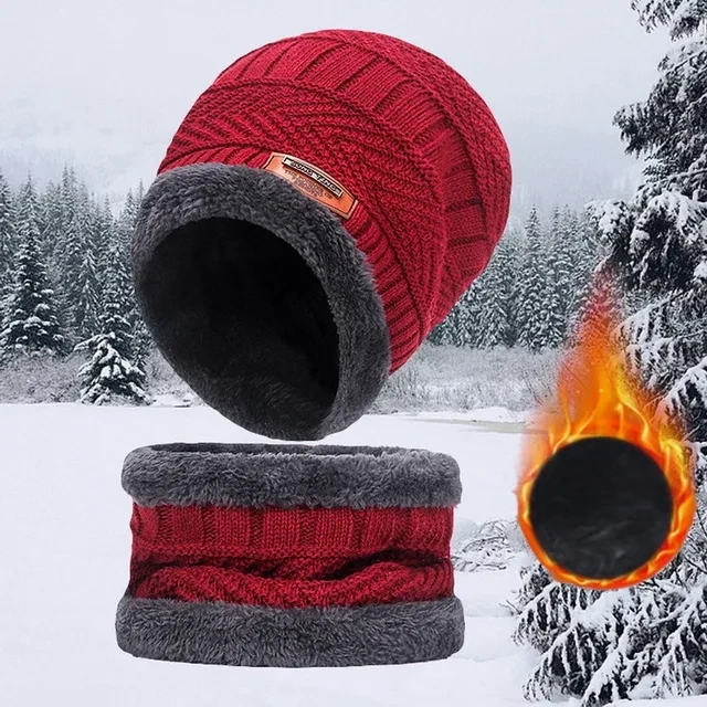 Ensemble écharpe Bonnet Gants Tricoté Hiver - 3 Pièces Avec Gants Tactiles - Pour Femmes Et Hommes - Style Pompons