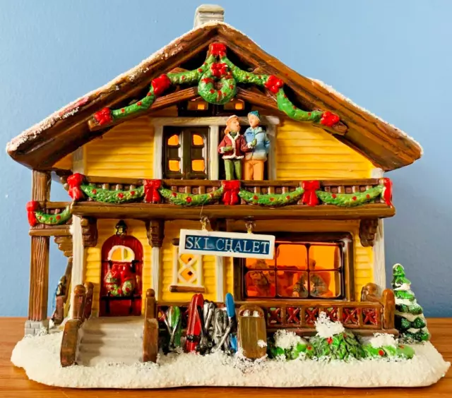 ST. NICHOLAS SQUARE Christmas Village Ski Chalet Lodge Resort