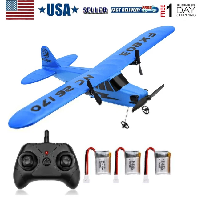 KIDS 2.4GHZ RC Plane Remote Control 2CH RC Airplane for Adults Boys