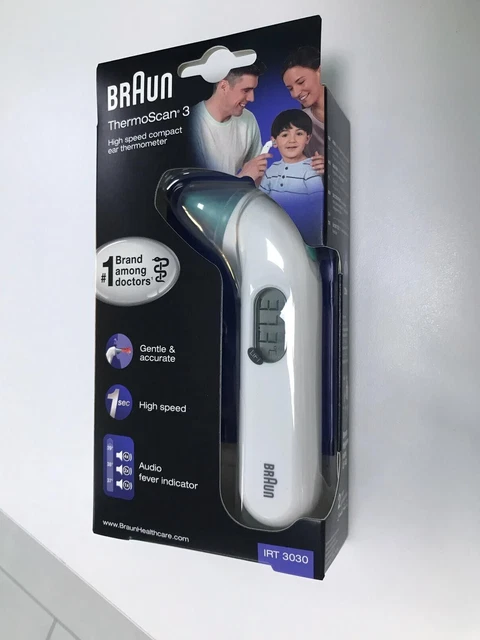 BRAUN THERMOSCAN 3 Ear Thermometer Professional Baby Temperature ...