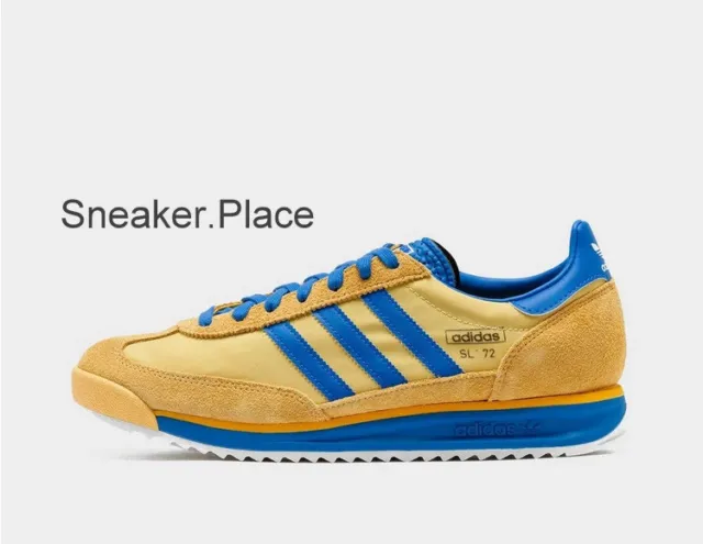 adidas Originals SL 72 RS Men's Trainers in Yellow and Blue Limited Stock