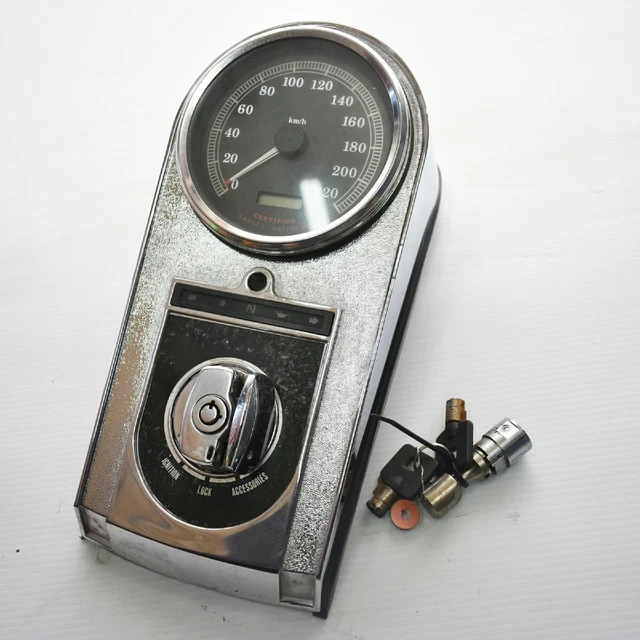 100%Work 11453km Harley 99-03 Dyna Wide Glide FXDWG OEM Speedometer Dash Key